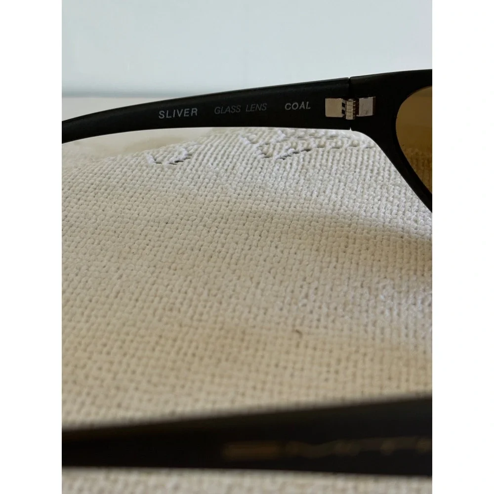 Vintage Smith Sliver Sunglasses Coal Matte Black Brown Glass Lens.Italy. Sport